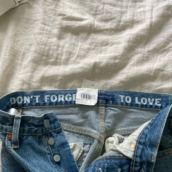 LEVI'S X LILY ALDRIDGE 501 CROP WOMEN'S JEANS BRAND NEW! - Picture 5 of 9